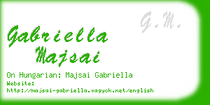 gabriella majsai business card
